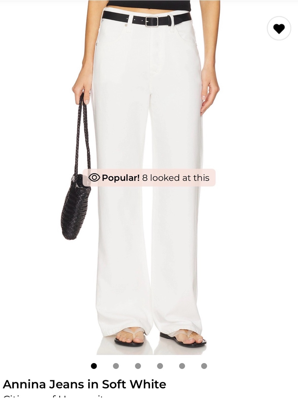 Annina Jeans in soft white